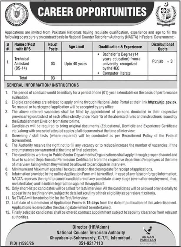 NACTA Jobs 2026