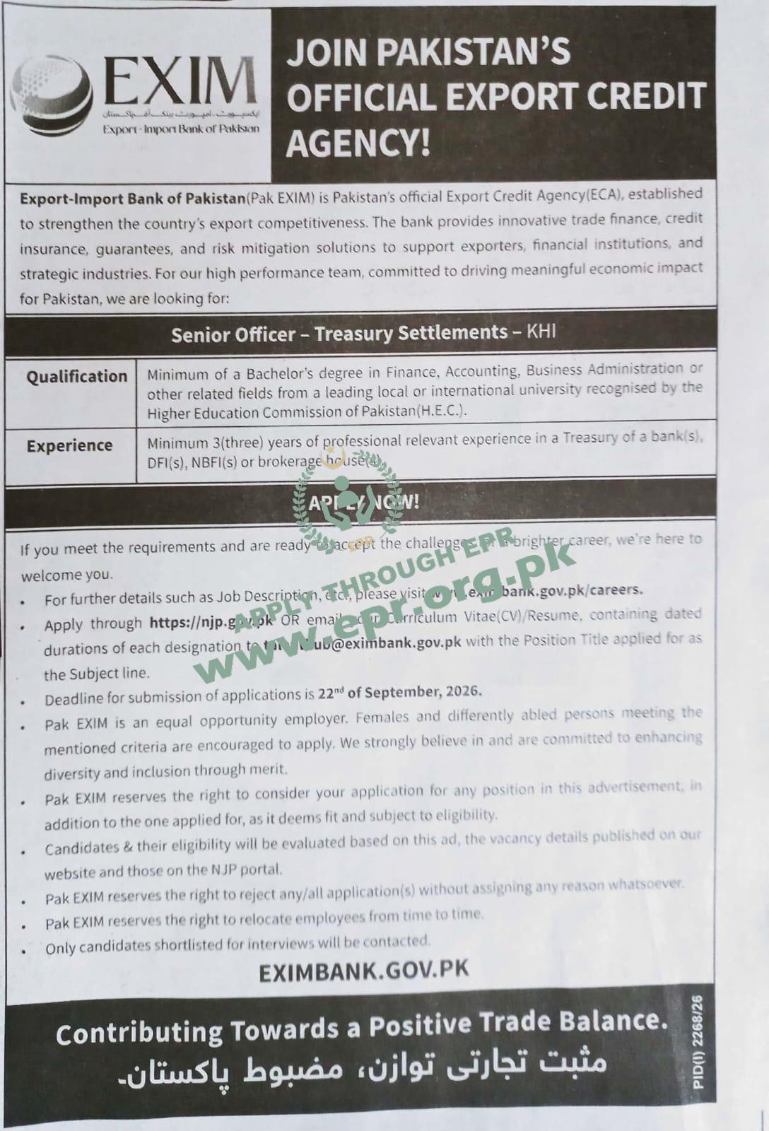 Pak EXIM Jobs 2026 in Karachi 1 Pak EXIM Jobs 2026 in Karachi